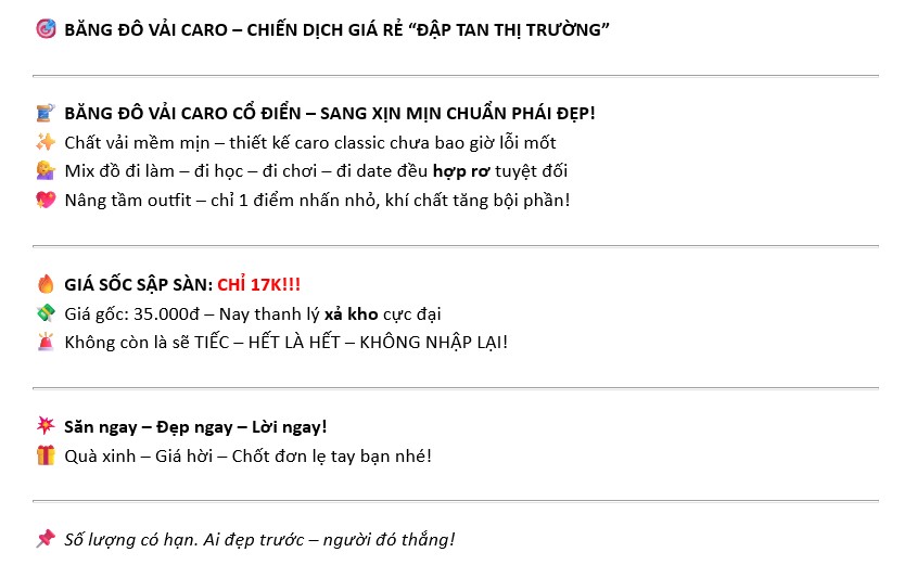 Băng Đô Cài Tóc Vải Caro_BDN09