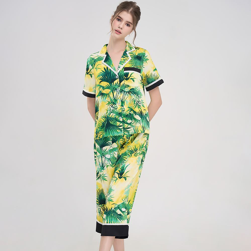 Bộ Đồ Satin Lửng Nữ Vincy Thoáng Mát BLS013W81