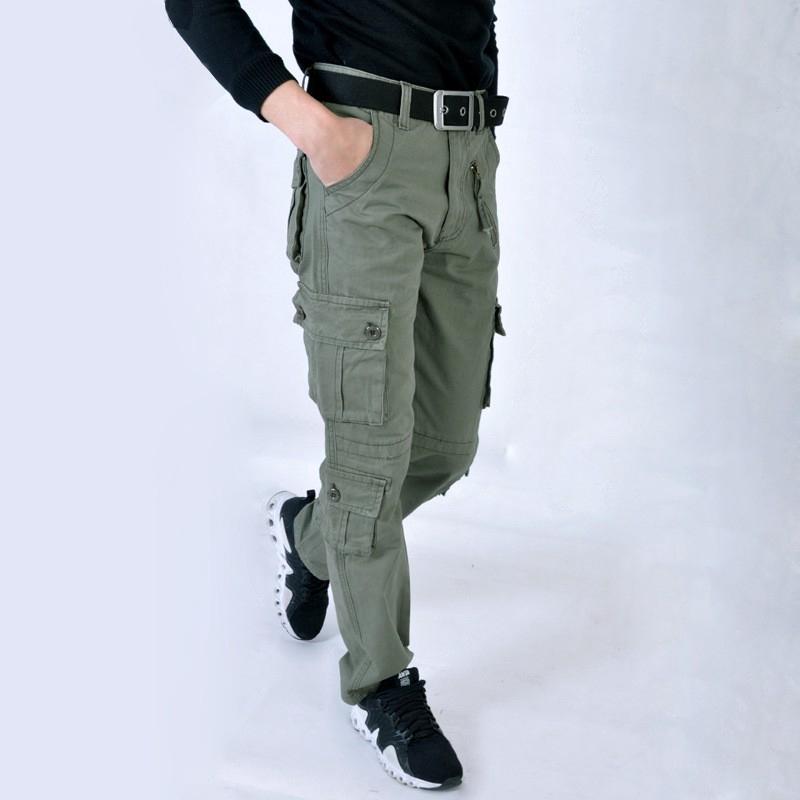 Quần Đùi Ống Rộng Nhiều Túi Họa Tiết Rằn Ri Cá Tính Cho Nam