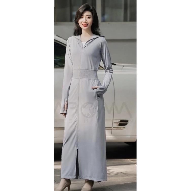 Áo choàng thông hơi hai lớp hạt xoàn