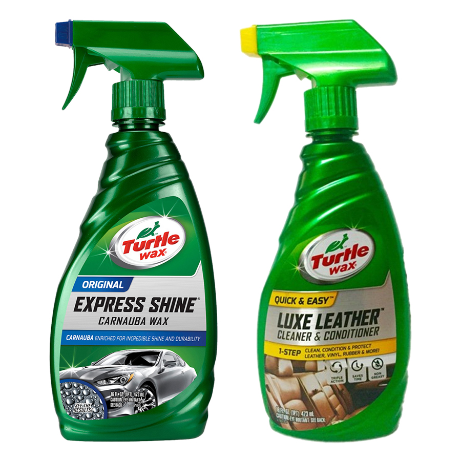 Combo Đánh Bóng Sơn Và Đánh Bóng Da Turtle Wax + Tặng Nước Rửa Xe Có Chất Đánh Bóng Formula1