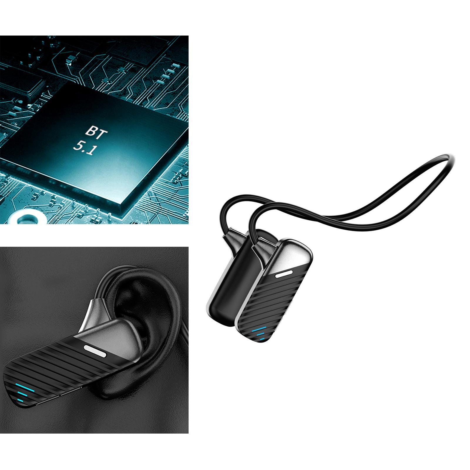 Open Ear Headset IP53 Waterproof with Mic Black