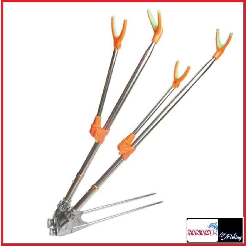 Chống cần Câu Đài Đôi Sanami Fishing-Chống Cần Câu Cá Cao Cấp, Gác cần câu đài câu cá   siêu bền, tiện lợi Cx2