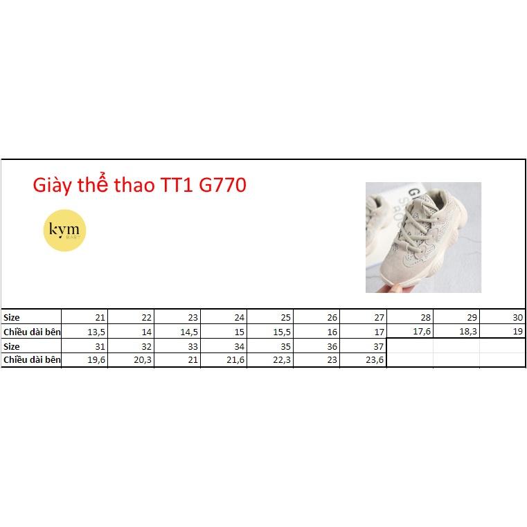 Giày thể thao TT1 Quai dán cho bé G770