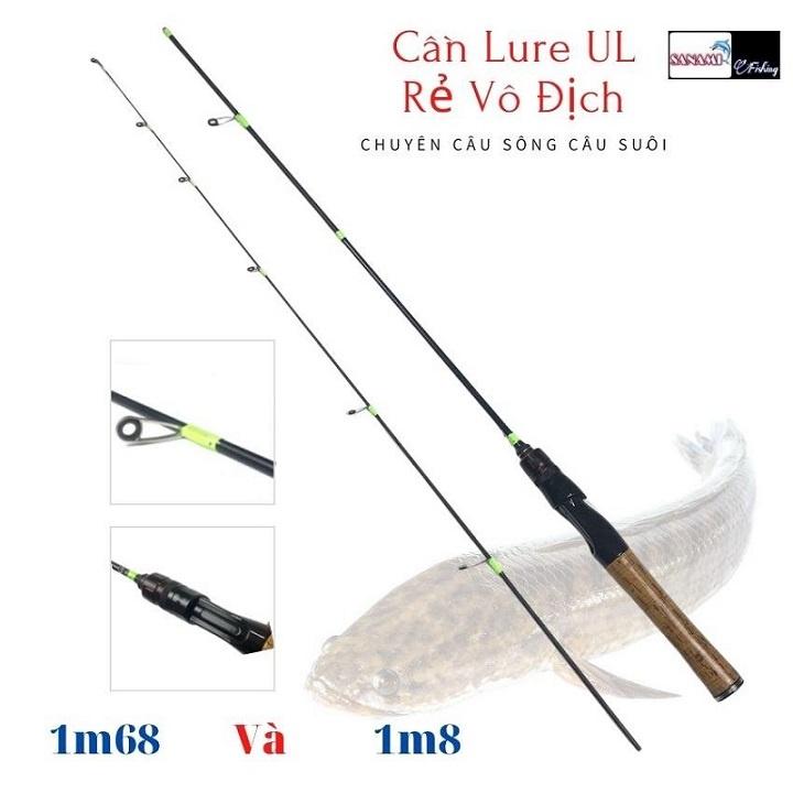 Cần Câu Cá Lure Suối ul đủ size 168ul dài 1m65 và 1m8 -SANAMI FISHING