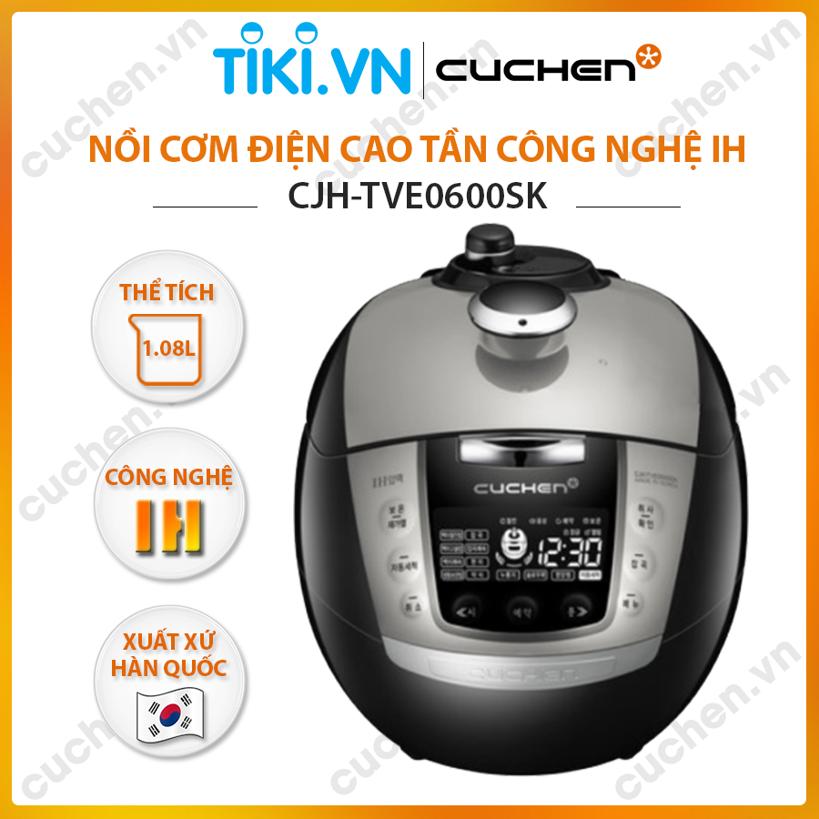 Nồi cơm điện cao tần IH Cuchen CJH-TVE0600SK (Nhập khẩu chính hãng)