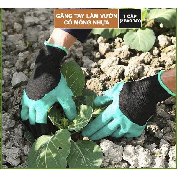 Combo dụng cụ làm vườn- Găng tay - xẻng trồng cây- bình tưới - phân tan chậm cho Nhật bản