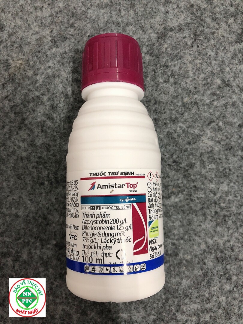 Thuốc trừ bệnh Amistar Top 325SC 100ml Diệt Sạch Thán Thư,Đốm Lá,Rỉ Sắt,Lem Lép Hạt,Đốm Vằn