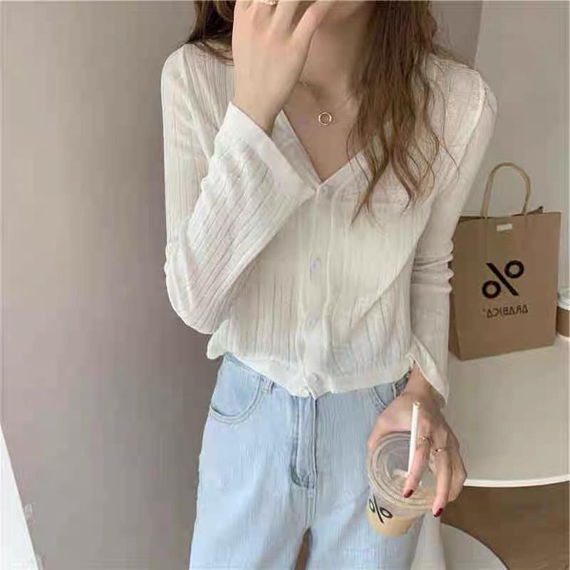 MS238 Áo cardigan nữ dệt kim mỏng nhẹ nhàng