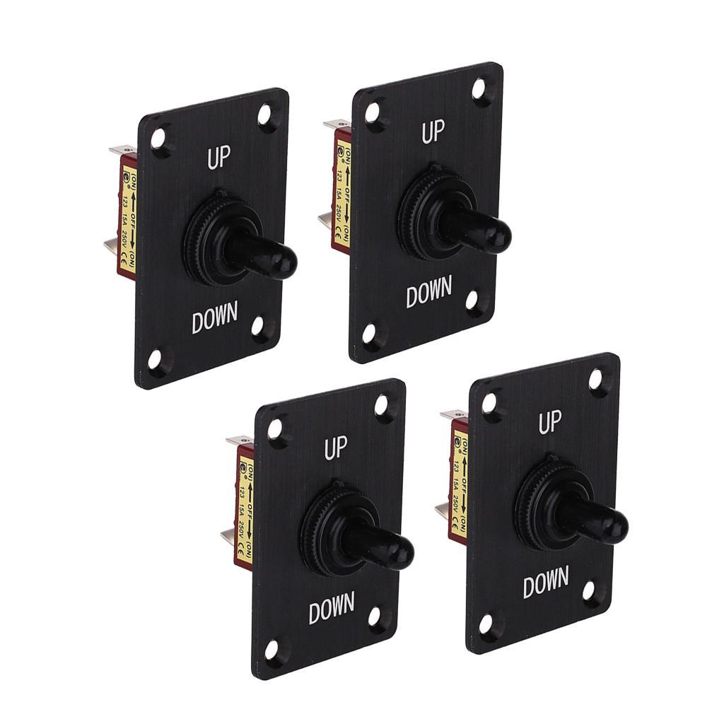 4pcs Marine Boat Toggle Switch Momentary On/Off Up/Down Trim Tab Panel Breaker