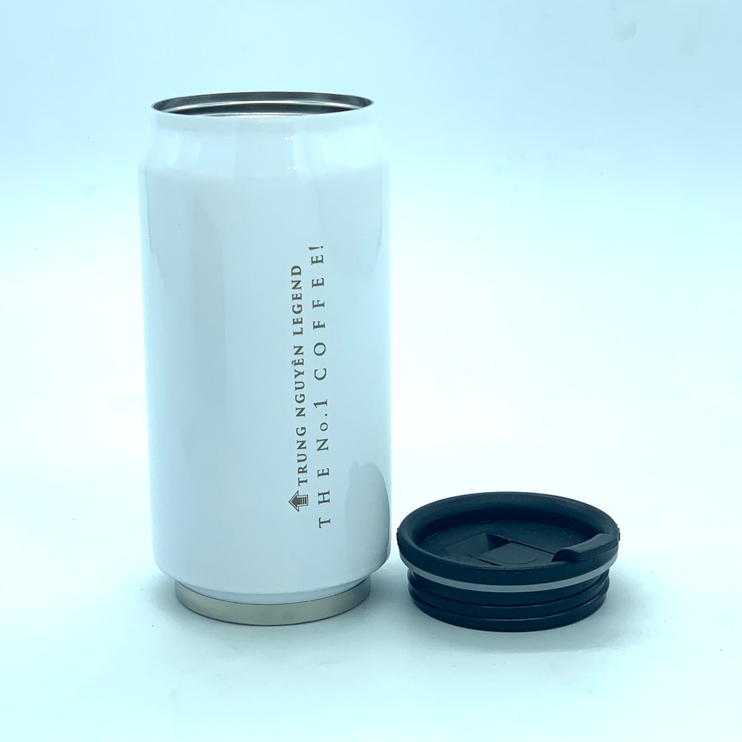 Bình giữ nhiệt cao cấp inox Trung Nguyên Legend - Bình Màu Trắng