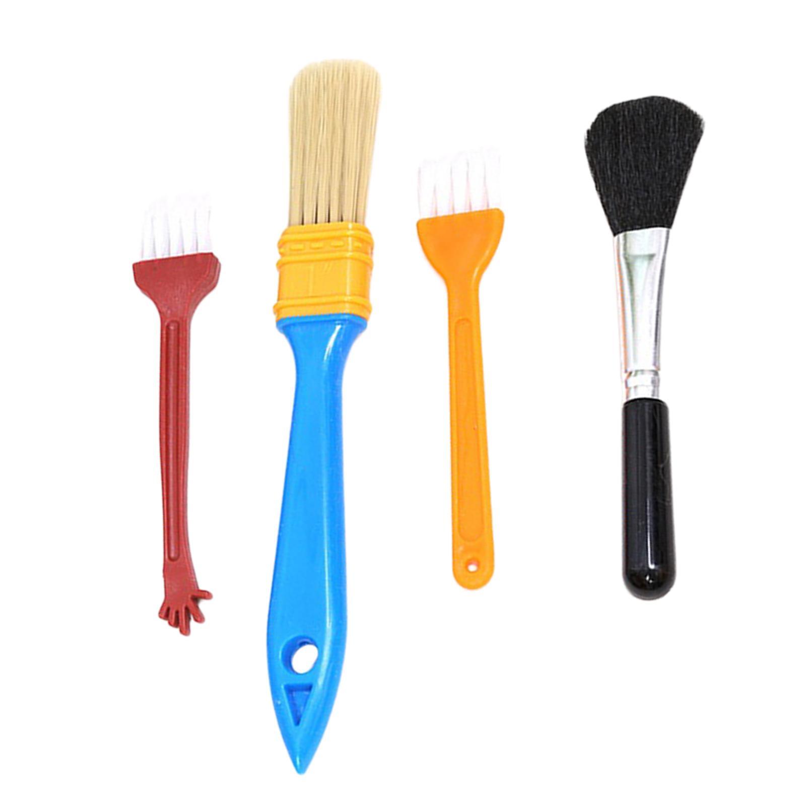 4x Keyboard Cleaning Brush Kit Nylon Antistatic for Mechanical Keyboard Vent