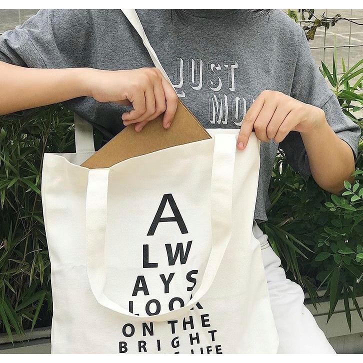 Túi Tote Vải Canvas In Always Đeo Chéo / Vai / 2in1 - May's Tote Bags