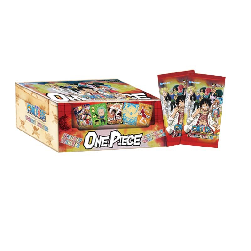 (FULL BOX) Hộp Thẻ Bài Anime One Piece ảnh thẻ nhân phẩm ngẫu nhiên chibi xinh xắn giá rẻ ( hộp 18 pack)