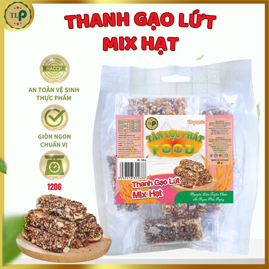 THANH CƠM GẠO LỨT MIX HẠT TÂN LỘC PHÁT