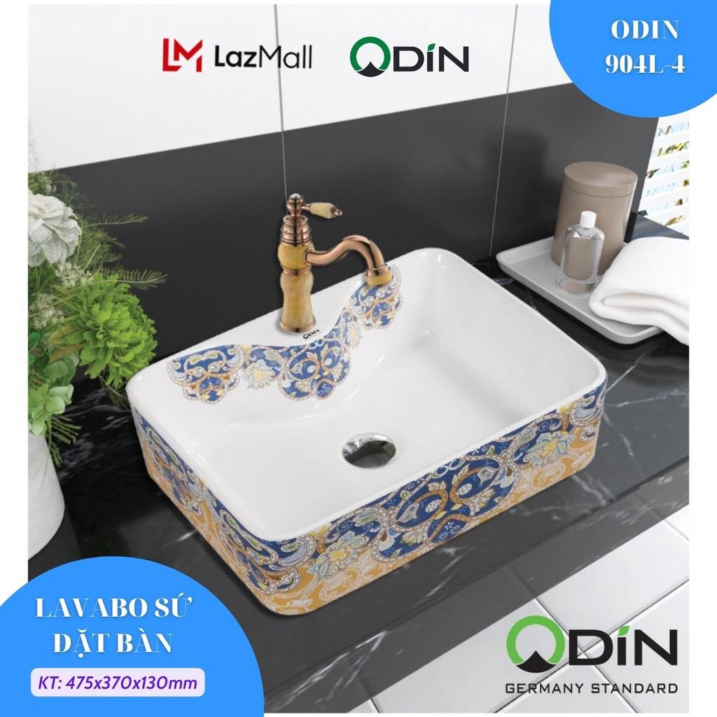 Lavabo sứ giọt nước để bàn ODIN 909L