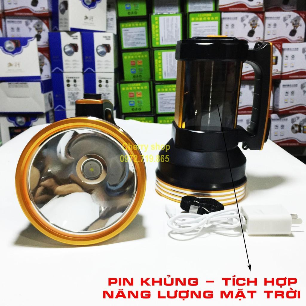 ĐÈN PIN TÍCH HỢP NĂNG LƯỢNG MẶT TRỜI SIÊU SÁNG LED SẠC ĐIỆN CHỐNG NƯỚC ĐA NĂNG MÃ F8