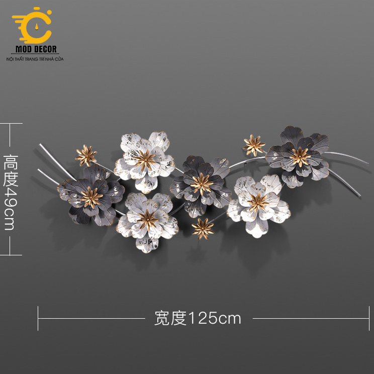 Tranh sắt treo tường trang trí MOD Decor, phong cách Bắc Âu nghệ thuật Lianzhang JJT mã 2087