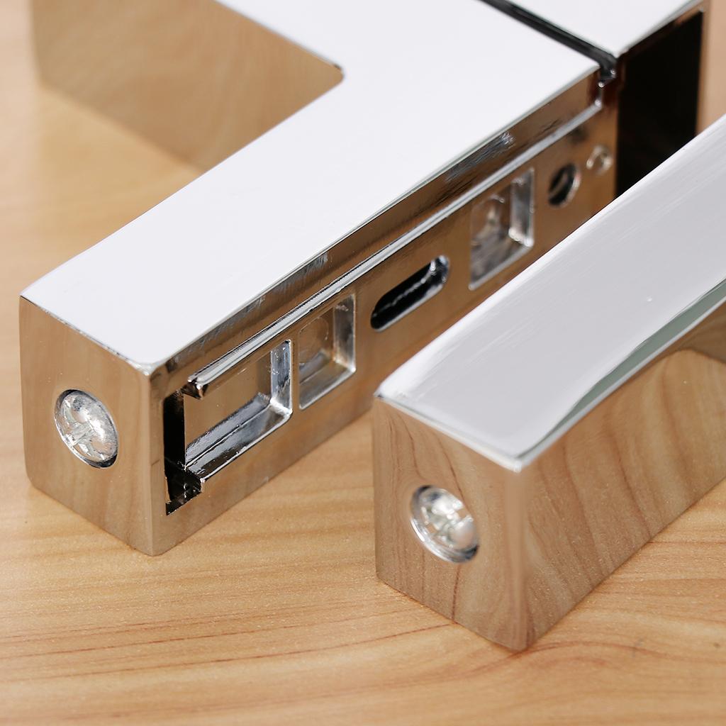 Solid Metal Adjustable Wood/Glass Shelf Bracket Wall Mount Brushed Nickel