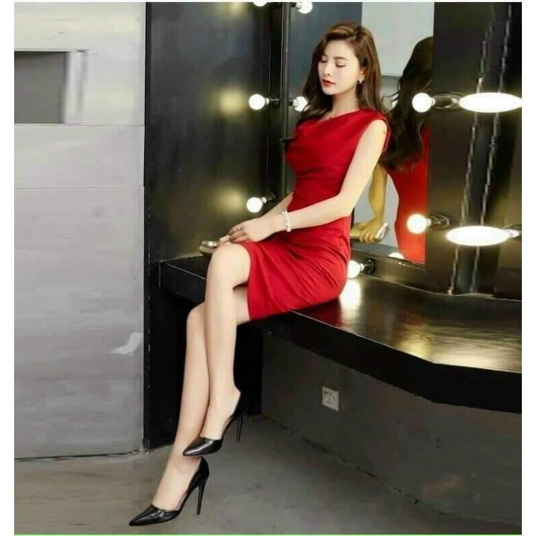 ĐẦM BODY ĐỎ CỔ ĐỔ
