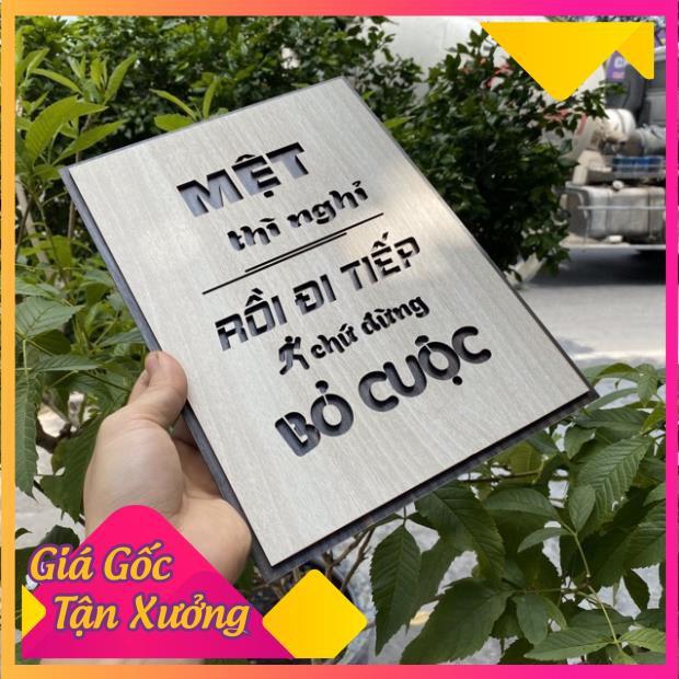 Tranh tạo động lực bằng Gỗ treo tường những câu nói slogan bất hủ ý nghĩa