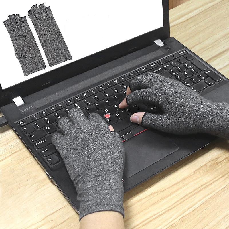 1 cặp viêm khớp mùa đông Găng tay cảm ứng ấm áp Găng tay chống viêm khớp Găng tay và giảm đau khớp khớp khớp nối Color: black Size: L