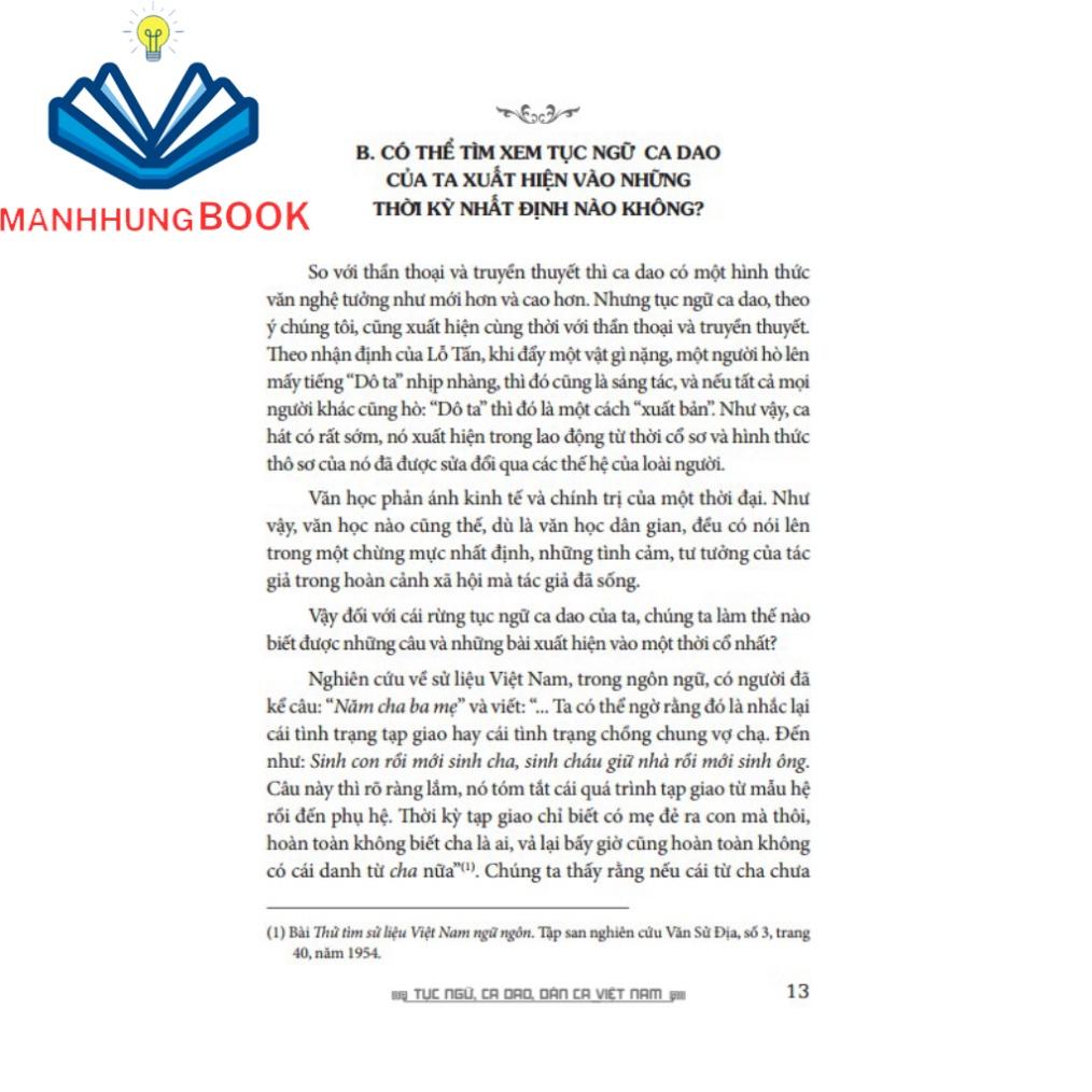 Sách - Tục ngữ, ca dao, dân ca Việt Nam