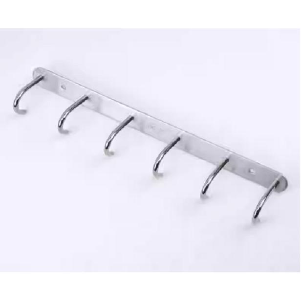 Khay 6 Móc treo dụng cụ dưới tủ bếp không cần khoan Nordic Germany Inox 304 - tặng kèm keo dán ️