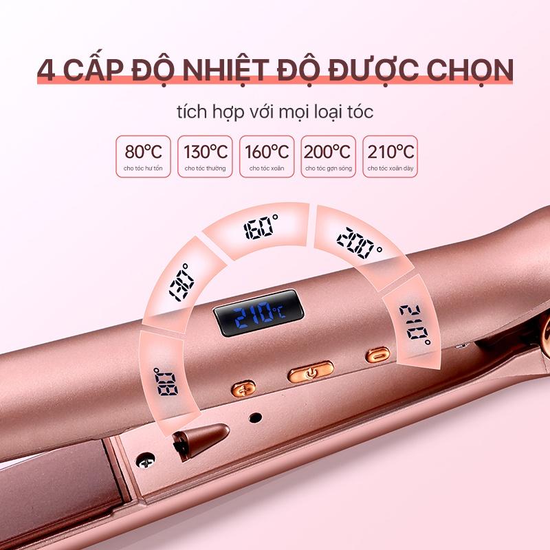 Máy duỗi tóc, uốn tóc Xiaomi Bomidi HS1 2in1, bổ sung ion - Hàng nhập khẩu