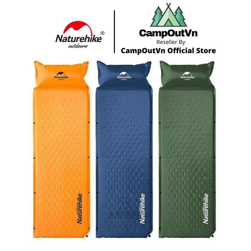 Nệm hơi tự bơm, đệm dã ngoại cắm trại NATUREHIKE NH15Q002-D Campoutvn A398