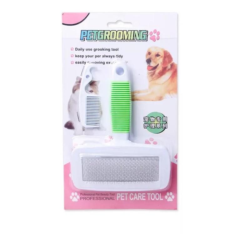 Hình ảnh LƯỢC CHẢI LÔNG CHO PET THÚ CƯNG CHÓ MÈO Kiểu chấm bi Dài 16cm Thương hiệu PETGROOMING