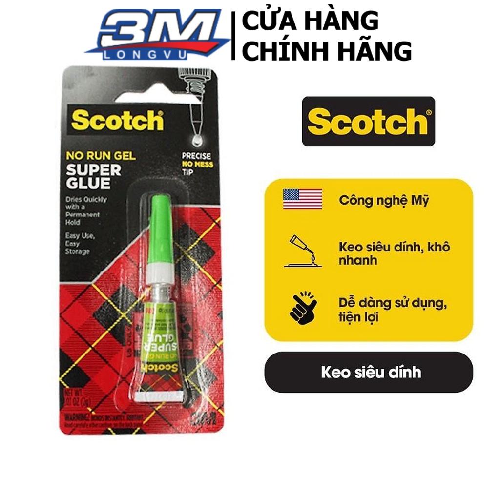 Keo Dán Đa Năng Scotch 3M Siêu Dính, Siêu Bền, Keo Trong Ssuốt, Keo Loãng Mau Khô, Dễ Sử Dụng AD113 - 3M Long Vu