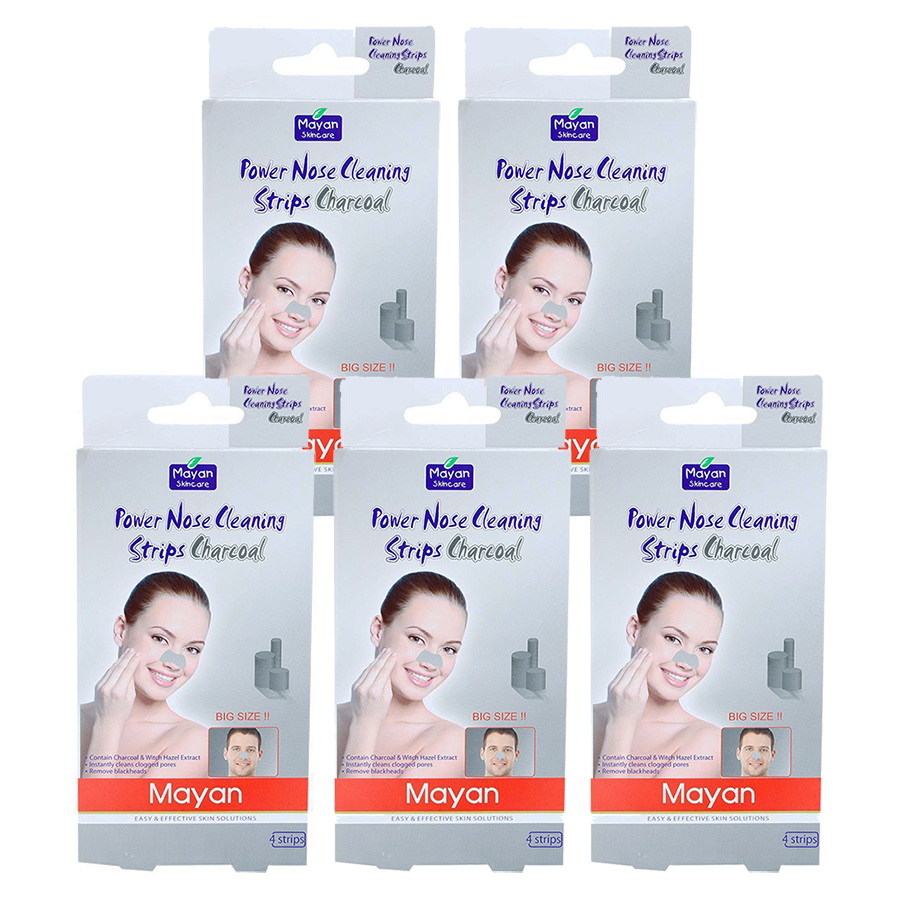 Combo 5 Lột Mụn Cám Mayan Hộp 4 Miếng