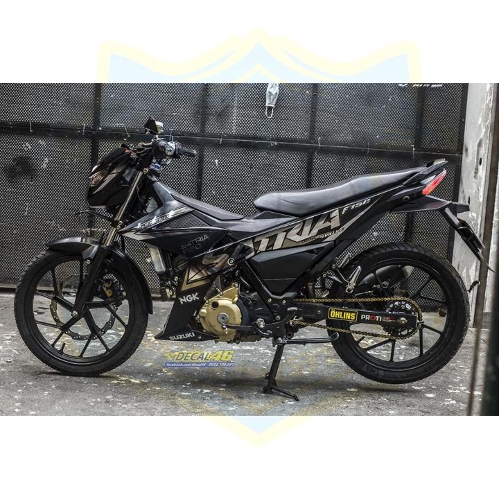 Tem xe Satria fi crom cao cấp