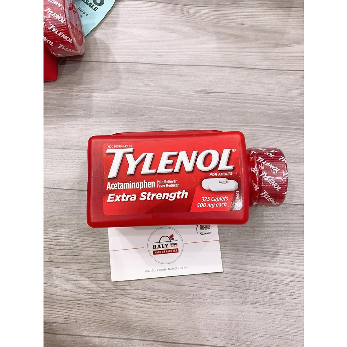 Viên Tylen0l Acetaminophen Extra Strength 500mg 325 viên