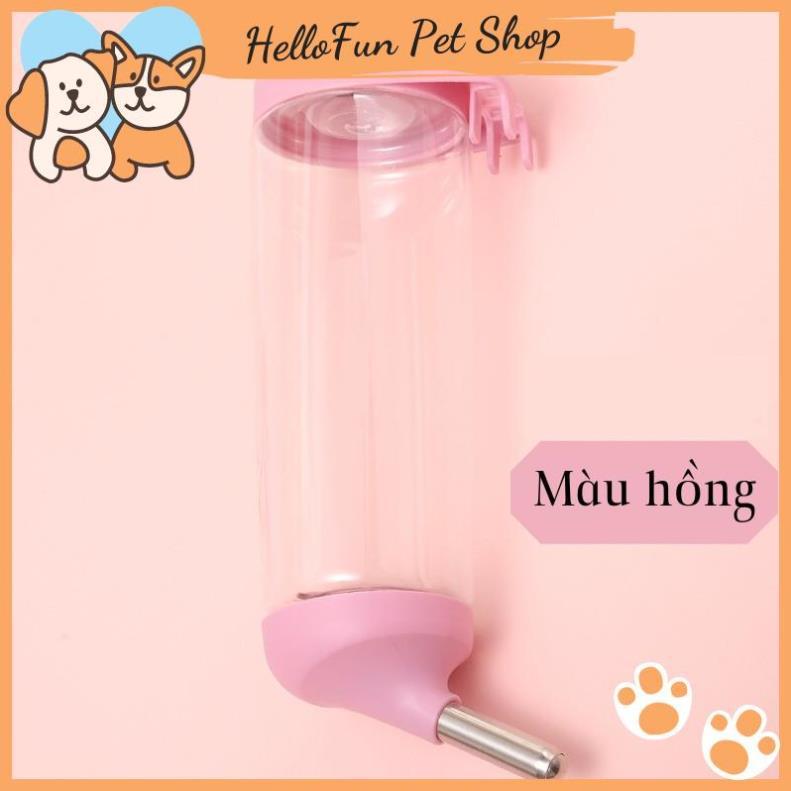 Bình nước tự động gắn chuồng cho thú cưng 500ml (Bình nước gắn chuồng cho chó mèo)