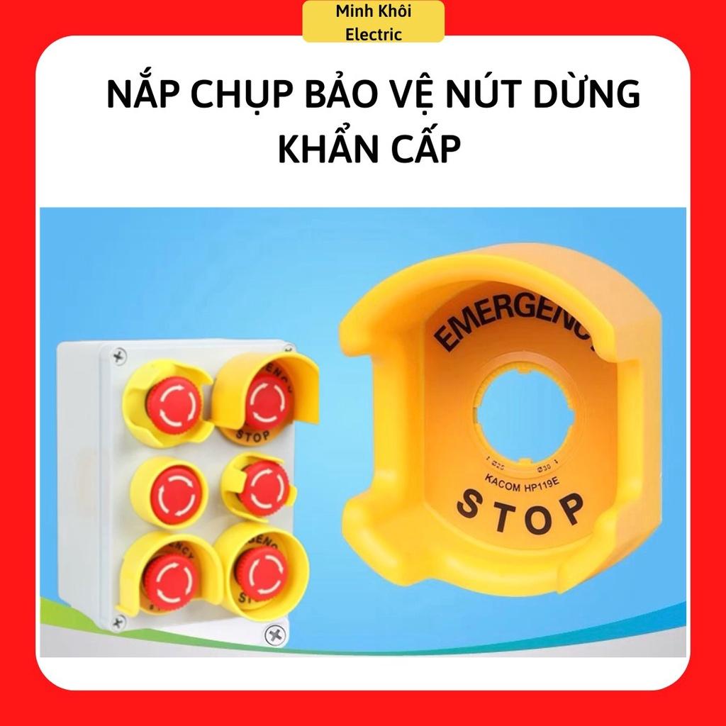 Nắp Chụp Bảo Vệ Nút Dừng Khẩn Cấp Phi 22mm