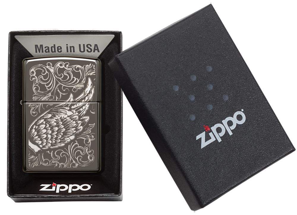 Bật Lửa Zippo Filigree Flame and Wing Design 29881