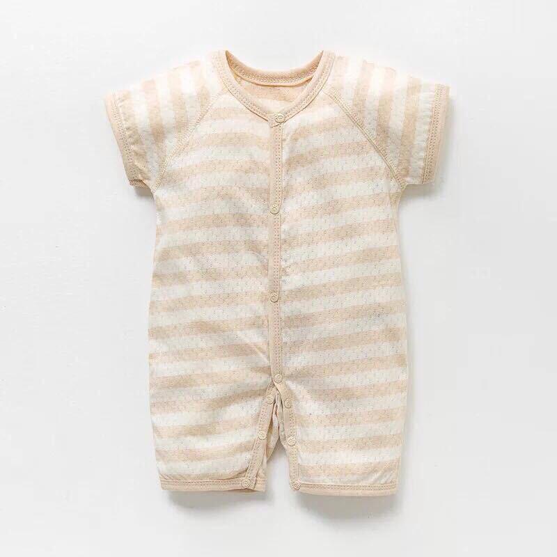 Body đùi, dài tay cho bé sơ sinh 100% cotton hữu cơ tự nhiên không tẩy nhuộm hóa chất mềm mát an toàn cho bé sơ sinh