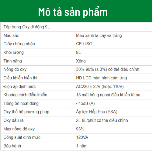 Máy tạo oxy gia đình - Thương hiệu Đức DEDAKJ DE-2AW - Chuẩn CE (châu Âu) - Gọn nhẹ, dễ sử dụng