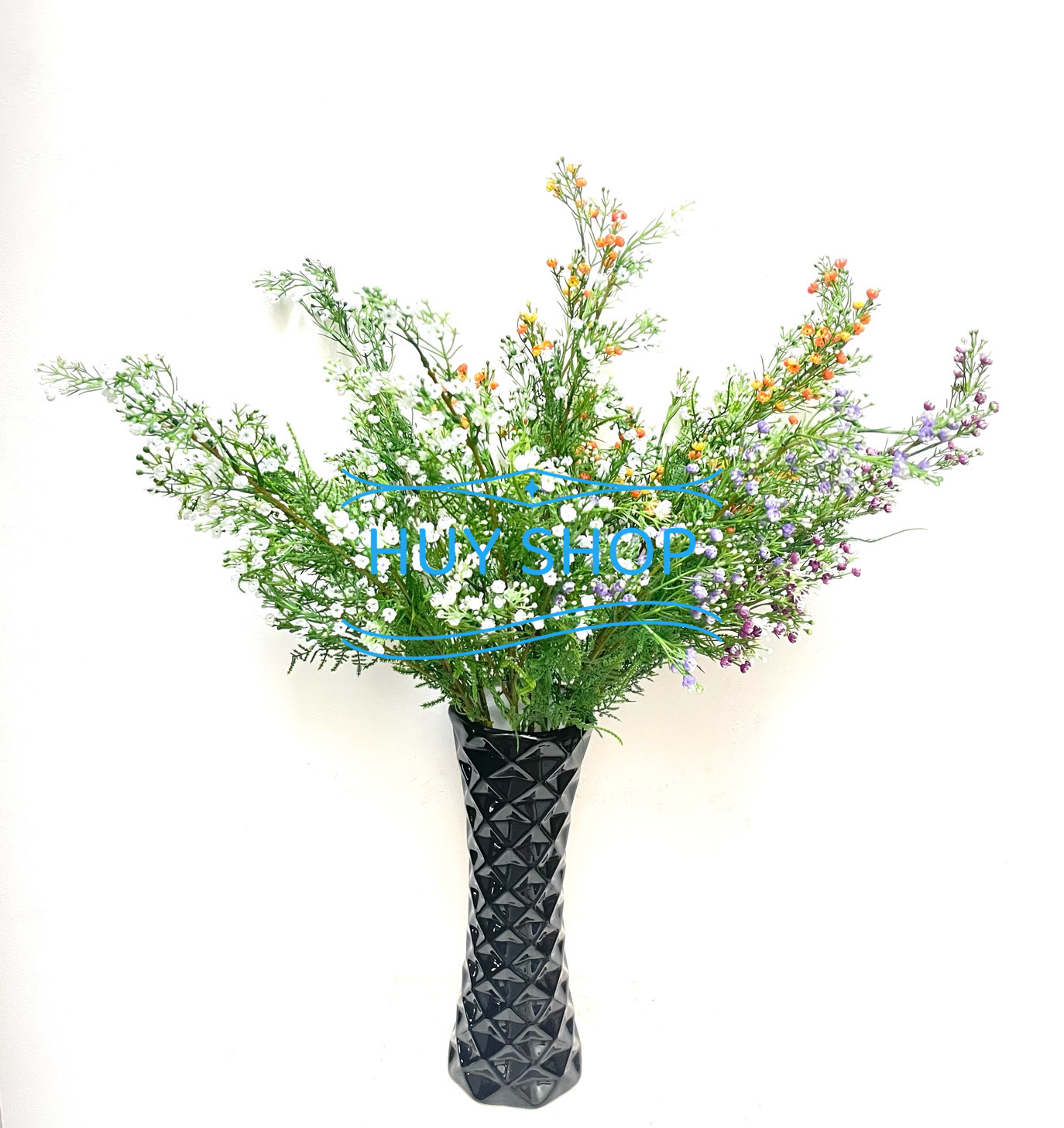 Cành hoa BABY , Hoa ĐIỂM nhân tạo trang trí nhà cửa