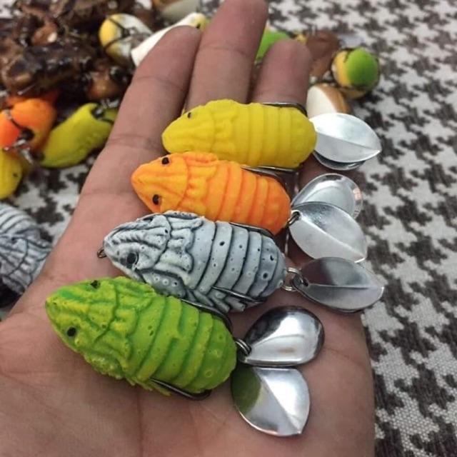 Mồi mềm nhái hơi v4 hunter