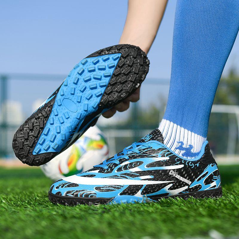 LLLSYLOVE Kids Football Shoes Broken Nails Mùa hè dành riêng cho nam và nữ sinh tiểu học Breathable Studs Teen Tie Up Đào tạo Giày