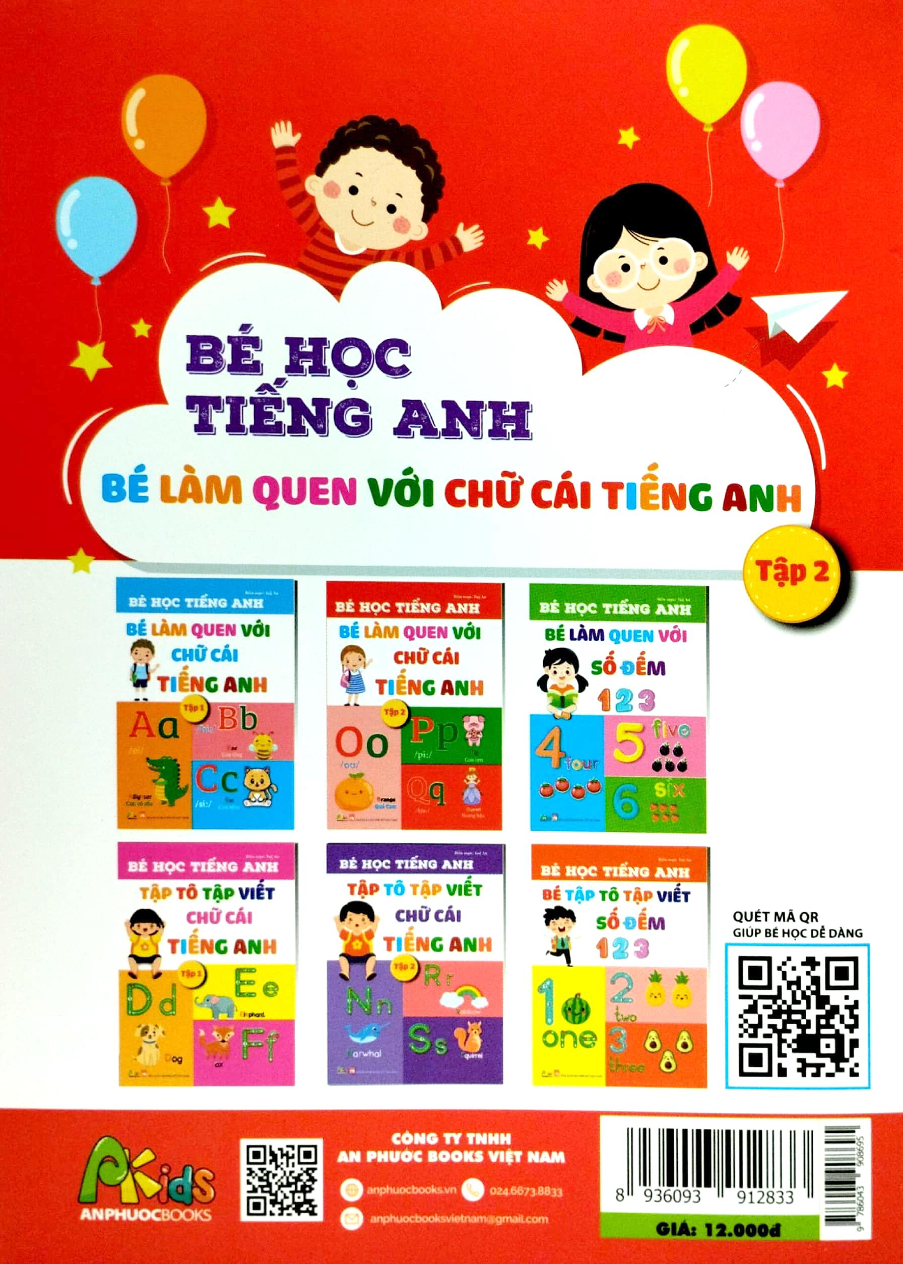 Bé Học Tiếng Anh - Bé Làm Quen Với Chữ Cái Tiếng Anh - Tập 2