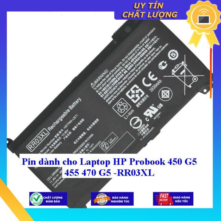 Pin dùng cho Laptop HP Probook 450 G5 455 470 G5 - RR03XL - Hàng chính hãng  MIBAT1165