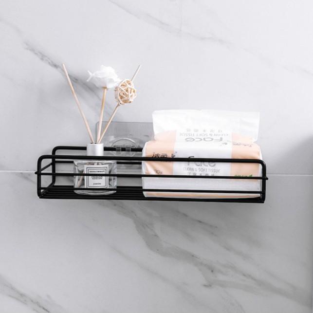 Kệ góc nhà tắm dán tường chất liệu thép không gỉ để đồ phòng tắm, Kệ đựng gia vị nhà bếp đa năng