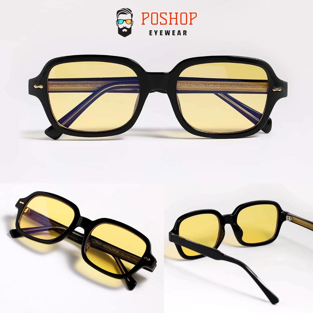 Mắt kính nam nữ POSHOP chống UV400 thiết kế mắt vuông dễ đeo màu sắc thời trang ST