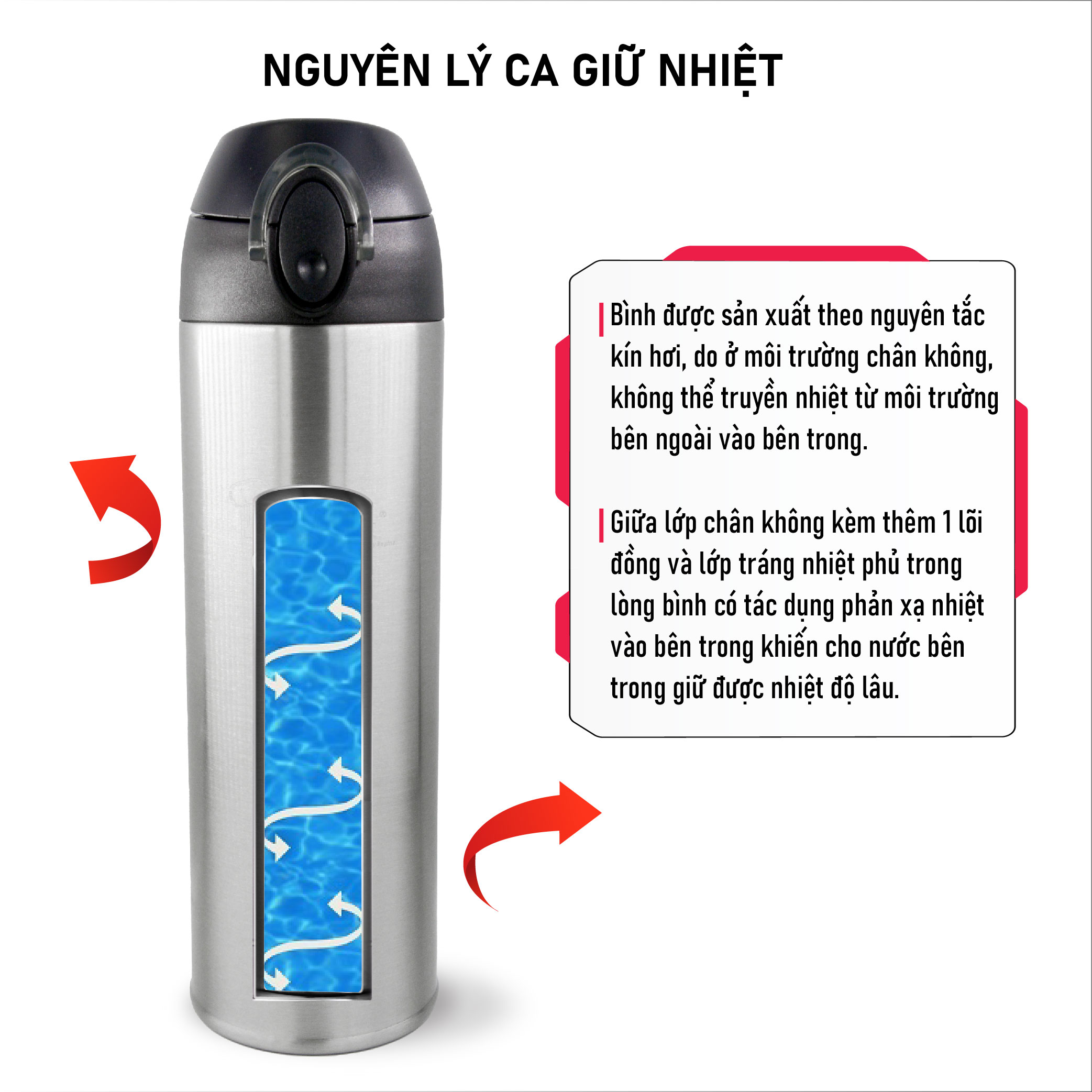 Bình Giữ Nhiệt Nắp Bật La Gourmet Classic -350831
