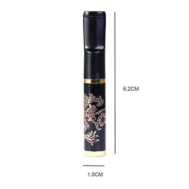 Tẩu Lọc Thuốc Cầm Tay Họa Tiết Hoa Văn Rồng Cao Cấp ZB-218 - Quà tặng cho sức khỏe nam giới