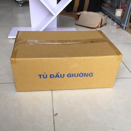 Tủ Đầu Giường 2 Ngăn Kéo Bằng Gỗ, Kệ Để Đồ Tiện Lợi